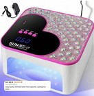 2-in-1 Uv Led Nail Lamp 288w Salon Gel Dryer Rhinestone Auxiliary Light