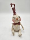 Vintage Debra Schoch Snowman Jointed Limbs Hat Bow Tie Christmas Ornament  flaw 