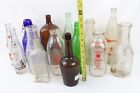 14 Vintage Antique Glass Bottle Lot Milk Soda John Wyeth Brownie Pensupreme