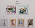 Italy - 1974 -  Lot Of Stamps On Album Page  - Used   Mh