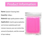 Disposable Eyelash Extension Micro Brush Applicator Make Up Mascara Swab 100pcs