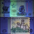 Zimbabwe 10 Zig  zimbabwe Gold   2026  P-115  Unc