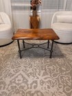 Vintage Coffee Table Live Edge Wood