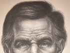 Abraham Lincoln vintage 1952 Lithograph By African American Artist Charles White