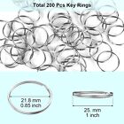 100pcs Key Rings Bulk Split Key Rings Keychain Rings And Crafts 1 Inch  25mm 