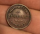 1860   s Stephen Douglas Civil War Store Card Die Crack Milwaukee Wi Jeweler Token