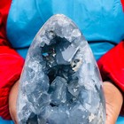 6 9lb Natural Blue Celestite Geode Quartz Crystal Mineral Specimen Healing