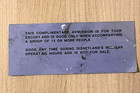Vintage Disney Disneyland Tour Escorts Complimentary Main Gate Admission Ticket