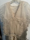 Antique Victorian Made In Italy Handmade Skirt And Top 100  Silk And Lace
