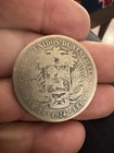 1924 Venezuela 5 Bolivares Silver Coin  900 Silver 25g Simon Bolivar Km Y24 2