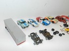 Lot Of 8 Ho Scale Slot Cars Assorted Vintage Afx Tomy Chassis Frames Tires Parts
