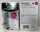 2x Chapstick Total Hydration Coconut 3-in-1 Lip Care Balm Tube Non-tinted - New