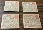 1950 Bowman Originals Handsigned st louis Cardinals Set4  lindell hearn diering 