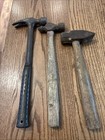 Vintage Usa Hammers 3 Pc Lot Estwing Claw Ball Peen Blacksmith Rustic Tool Set