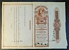 Large 1901 Stock Cert  Bond  nassau Electric Railroad Co  Brooklyn  Ny  14