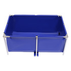 Blue Cuboid Canvas Fish Pond Aquarium Fish Water Tank Coating Koi Breeding Pond