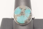 Vintage Turquoise Sterling Silver Ring - Size 11 25