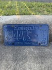Vintage 1970 1971 Florida License Plate Tag  3-27443 Hillsborough Sunshine State