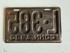 Single 1930 Connecticut License Plate Original Paint Free Shipping 