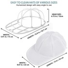 Eiito Hat Washer For Washing Machine hat Cleaner 1pack White With Mesh
