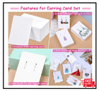 400 White Earring Cards With Display Bags And Backs For Jewelry Packaging
