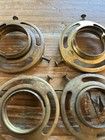 4 X 2-1 4    Fitters Hubbell W Ring Shade Holders Vintage Lamp Parts U  S a  Brass
