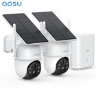Aosu 3mp Solar Cameras Security Outdoor Wireless 2 4 Cam-kit works With Alexa