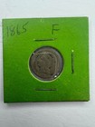 1865 Three Cent Nickel Coin - First Year Of Issue - Civil War Era 3 Cent Piece