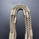 Antique Old Silver Necklace Vintage Chinese Craft Artwork Silver-plated Chain