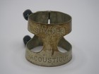 Vintage W s  Sumner Acousticut Alto Saxophone Ligature - Black Epoxy Screw Heads