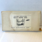 Concord Miniatures Brass Bunk Bed   266600 Dollhouse Vintage Used With Box 