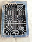 Antique Cast Iron Floor Heat Grate Honeycomb Design 13 5    X 9 75    3 Louvers 