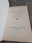 1935 The Treatment Of Brewing Water  Book