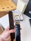 Montblanc Black brown Double-sided Usable Belt  size3 5x110cm 
