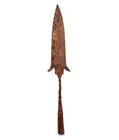 Antique Iron Hand Forged Spear Head Early 19th Century Primitive Solid 13    Spear