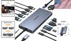 Luxury 15-in-1 Usb C Dock - Fast 100w Charging   Triple Display Capability