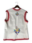 Krakowiak Polish Folk Art Dance Wool Vest With Felt Trim   Embroidery Art Design