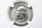 1955d Washington Quarter   Ngc Ms66