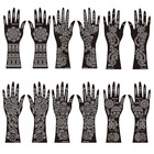 Henna Tattoo Stencil Kit  12 Sheets Temporary Tattoo Templates For Hand  Forearm