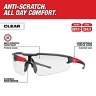 Milwaukee 48-73-2052 Safety Glasses Clear Anti-scratch Lenses - 3 Pk