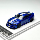 1 64 Mustang S550 Clinched Widebody Blue Diecast Alloy Model Car New
