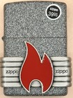 Red Flame Vintage Wrap Iron Stone 29663 Zippo Lighter New