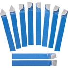10pcs 1 4  Metal Lathe Tooling Carbide Tip Tipped Cutter Tool c6 Bit Cutting Set