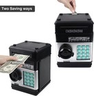 Electronic Piggy Bank Code Lock  Mini Atm Safe Coin Cash Banks Money Saving Box