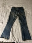 Vintage 70s 1972 Levi   s Big E Orange Tab Denim 646 Distressed Mudwash Bell Jeans