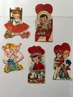 Vintage Die-cut Valentines Cards  1950s  60s