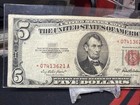 1953a  5 Legal Tender Star Note Red Seal -  Fine Condition