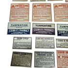 Vintage Pharmacy Apothecary Medicine Labels Stamps Collection Lot Rare - Bd