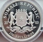Somalia 2003 250 Shillings Sterling Silver Proof - 1990 Fifa World Cup Italy