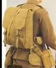 Vintage Ww1 Ww2 Era British Army Canvas Rucksack Backpack Field Military